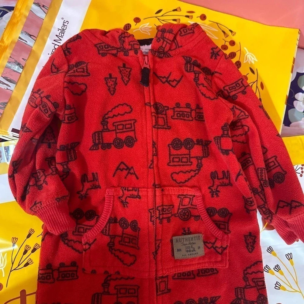 Carter’s fleece onesie pjs